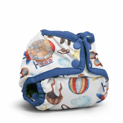Image of Kanga Care Rumparooz Newborn Reusable Cloth Diaper Cover Snap | Zeppelin Multi-color 4-15 lbs