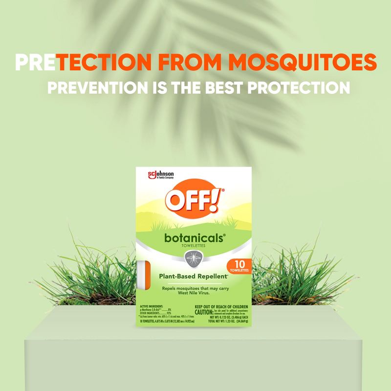 OFF! Botanicals Mosquito Repellent Towelettes - 10ct, 5 of 15