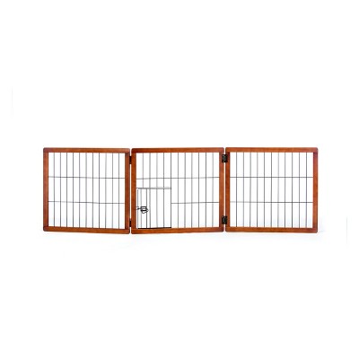 narrow pet gate with cat door