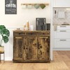 NicBex Industrial Sideboard Buffet Cabinet with 3 Drawers and 2 Doors for Kitchen,Living Room - 2 of 4