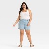 Women's High-Rise Jean Shorts - Ava & Viv™ - 3 of 3