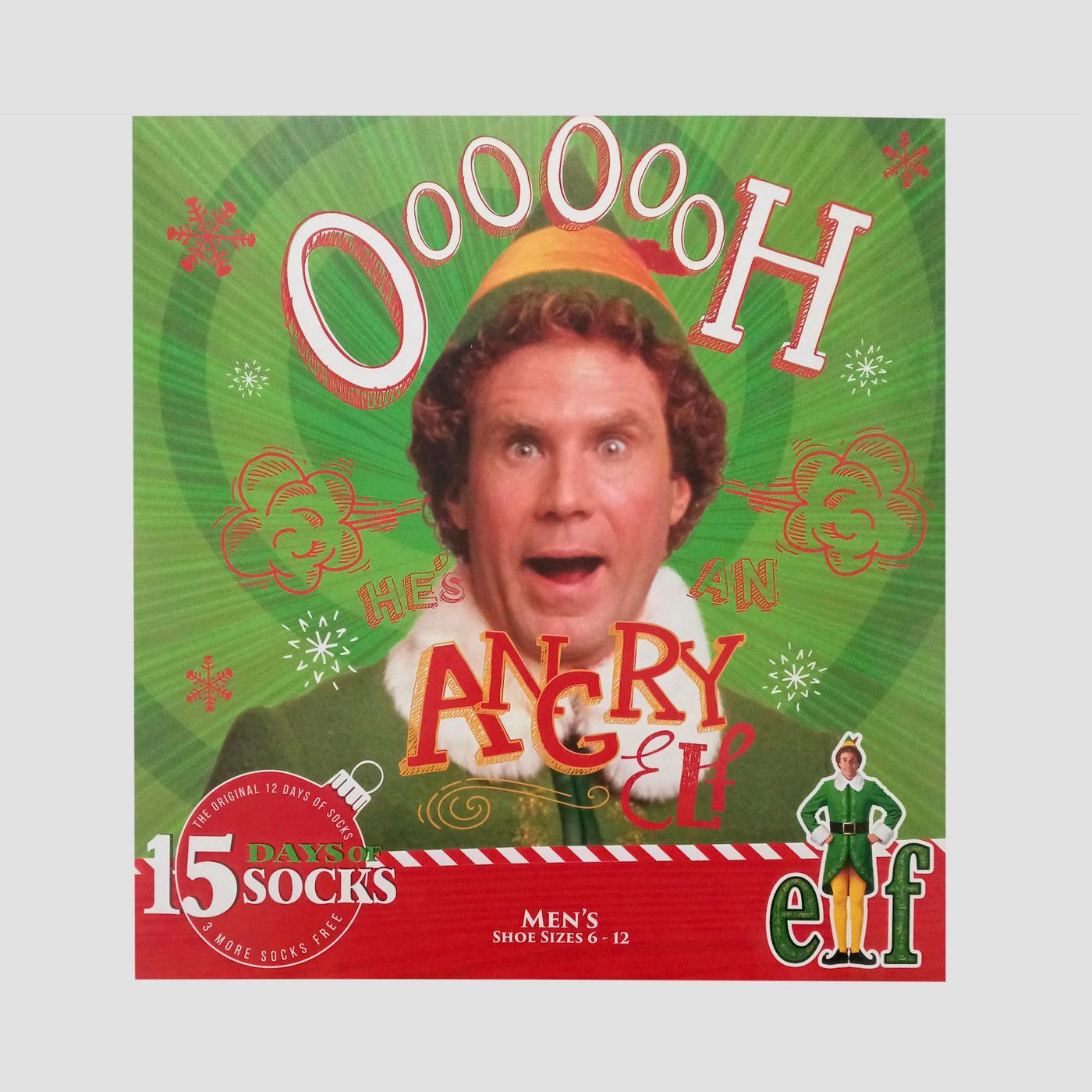 Men's Elf 15 Days of Socks Advent Calendar - Assorted Colors One Size - image 2 of 4