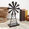 Farmlyn Creek Metal Windmill for Farmhouse Decor, Rustic Home Decorations (8 x 14 Inches) - 2 of 4