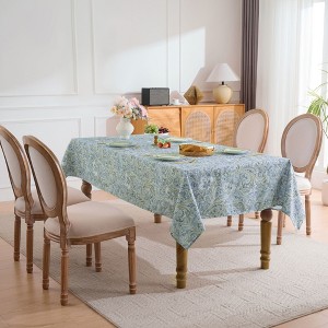 Printed Waterproof Fabric Tablecloths, Easy Care Dining Table Covers by Sweet Home Collection® - 1 of 4
