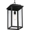 John Timberland Eastcrest Modern Outdoor Hanging Light Textured Black 21 1/2" Clear Glass for Post Exterior Barn Deck House Porch Yard Patio Outside - 3 of 4