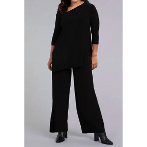 Women's 3/4 Sleeve Angle Tunic Top - Sympli - 1 of 3