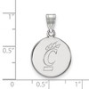 Black Bow Jewelry 10k White Gold Cincinnati Bearcats NCAA Medium Pendant - 2 of 3