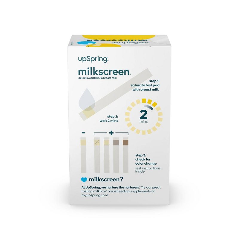 UpSpring MilkScreen Breast Milk Test Strips for Alcohol - Detects Alcohol in Breast Milk, 4 of 6