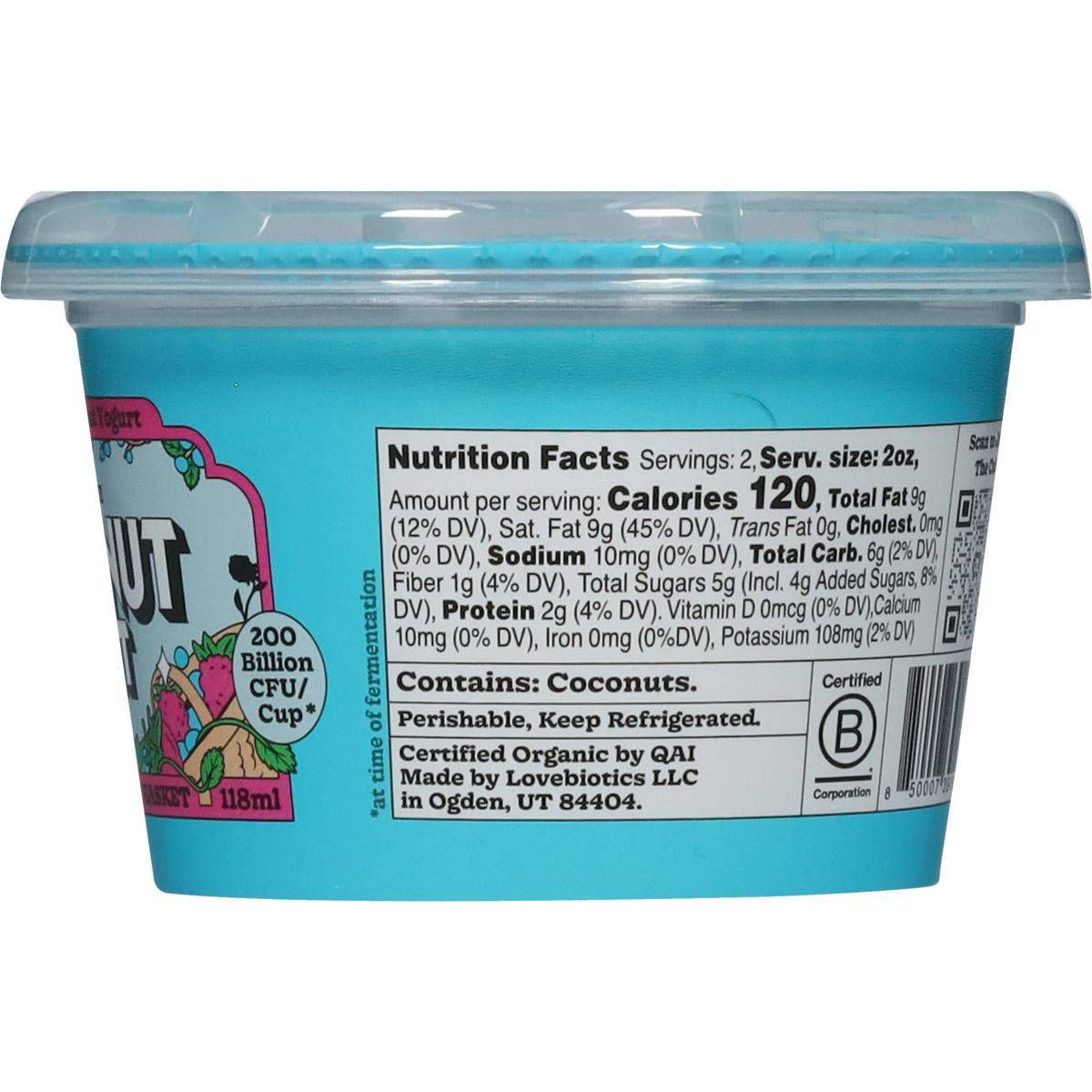 The Coconut Cult Organic Berry Basket Coconut Yogurt - 4oz - thumbnail 3