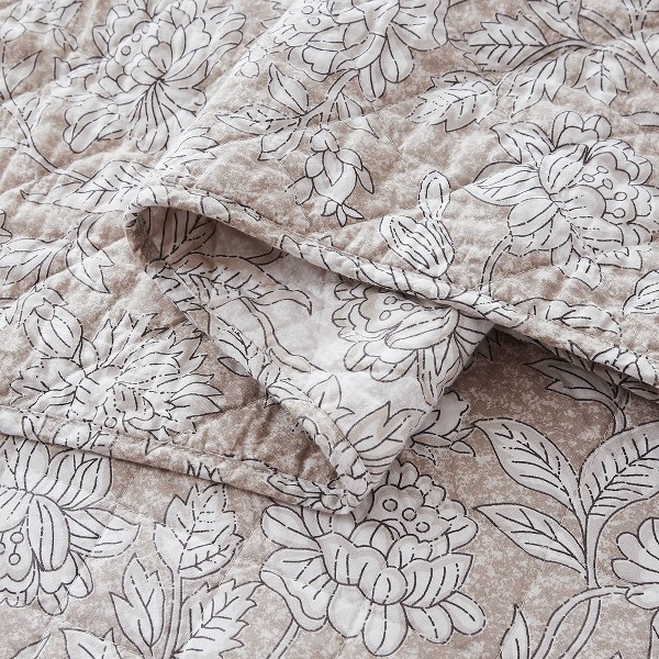Colchas de Algodón Reversibles con Estampado Floral Zara de Lush Décor 7