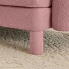 Sapphtopaz Modern Ottoman with Thick Upholstered Foot Stool for Sofa with Wood Cylindrical Legs End of Bed Bench for Living Room,Bedroom - 4 of 4