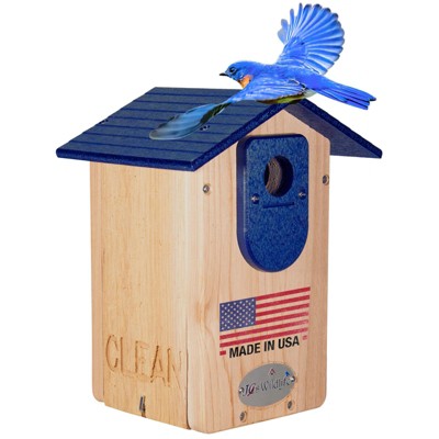 Cedar Ultimate Bluebird House (Blue)