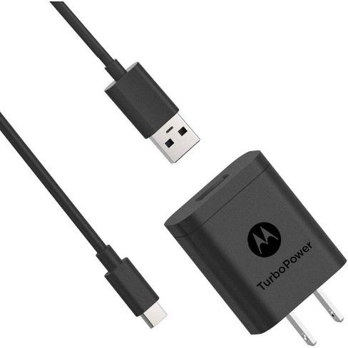 Motorola Turbopower 18 Qc3.0 With 3.3 Foot To Usb-c Cable - Bulk :