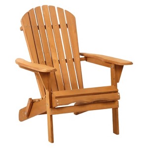 FDW Folding Adirondack Chair Outdoor Outdoor Lawn Chair with 250lbs Duty Rating Companion for Sunbathing Reading or Simply Enjoying Nature - 1 of 4
