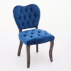 DOMETOUR Fabric Dining Chair Vintage Tufted Upholstered Set of 2 - image 2 of 4