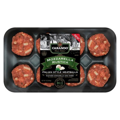 Carando Mozzarella Rustica Meatball - 16oz