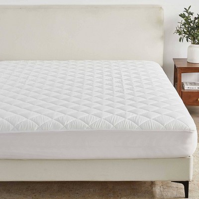 Isla Jade Full Box-Stitched Quilted Waterproof Mattress Pad White