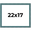 PosterPalooza | Simple Blue Picture Frame - UV Acrylic, Backing Board, Hanging Hardware Included - 2 of 4