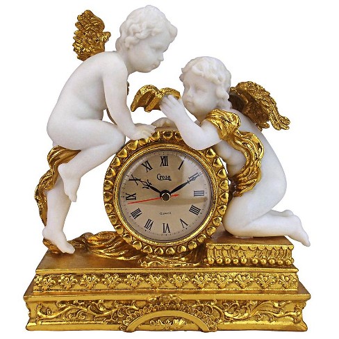 Design Toscano Chateau Carbonne Cherub Mantel Clock : Target