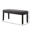 NicBex Upholstered Bench,44 inch Dining Bench with Solid Wood Frame,Modern Ottoman with Turned Legs for Living Room,Entryway,Kitchen - 3 of 4