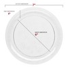 Smarty Had A Party 7" Clear Floral Round Plastic Salad Plates - 240 pcs - 3 of 4
