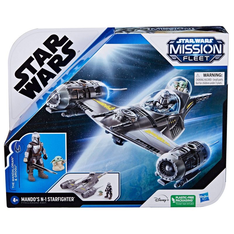 Star Wars Mission Fleet Mando&#39;s N-1 Starfighter Speed Run Action Figure Set, 3 of 15
