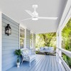 Airsurfer 52" Matte Black Ceiling Fan with LED Color-Changing Light, 3 Blades, Reversible Quiet Motor, and Remote Control - 2 of 4