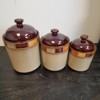 Casa Estebana 3 Piece Stoneware Storage Canister Container Jar Set - 4 of 4