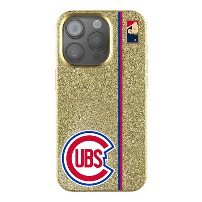 Keyscaper MLB Cooperstown Central Teams Sidebar Gold Bling Cell Phone Case for Apple iPhone