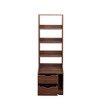 PAGED Modern Wooden Tall Bookshelf Display Storage Cabinet with 2 Storage Drawers for Living Room, Study Room - 4 of 4