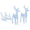 VidaXL Reindeers & Sleigh Christmas Decoration 160 LEDs 51.2 in. Acrylic - 2 of 4