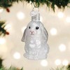 Old World Christmas 2.5 Inch White Baby Bunny Ornament Rabbit Tree Ornaments - 2 of 2