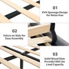 TiramisuBest Storage Headboard - Gray Fabric Design - 4 of 4