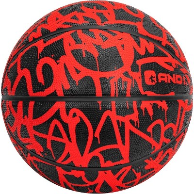 KUYOTQ Graffiti Rubber Basketball Official Regulation Size 7 (29.5 inches) - Deep Channel Construction Streetball, Made for Indoor Outdoor