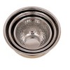 Storied Home Transitional Hammered Stainless Steel Bowls, Gold Finish, Set of 3 Sizes - 4 of 4