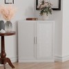 MAYEERTY Modern 2 Doors Utility Storage Cabinets Efficient Storage for Living Room Dining Room Bedroom White - 2 of 4