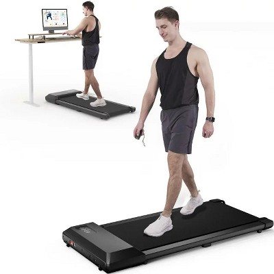 DeerRun Walking Pad 2 in 1 Under Desk Treadmill, 2.5HP Low Noise Walking Pad Running Jogging Machine with Remote Control for Home Office