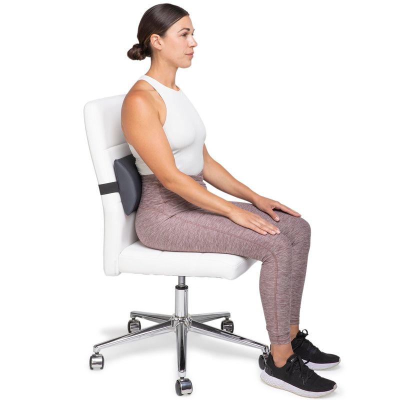 The Original McKenzie SlimLine Lumbar Support by OPTP – USA-Made Lower Back Support for Office Chair, Car Back Support, and Travel Lumbar Pillow, 4 of 8