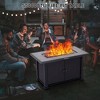 44" Rectangle Propane Fire Pit Table with Rain Cover,50000BTU - 3 of 4