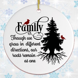 Lovely Family Quote Christmas Ornament| OrnamentallyYou - 1 of 4