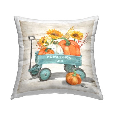 Stupell Industries Pumpkins Harvest Wagon