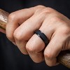 Men's Stepped Edge Silicone Rings - Wedding Band Multipack (1/4 Count) - 3 of 4