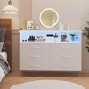 Dresser for Bedroom with LED Lights – 6 Drawer Dressers with Charging Station - 3 of 4