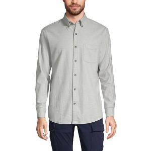 Lands' End Men's Traditional Fit Flagship Flannel Shirt - 1 of 4