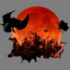Women's Design By Humans Spooky Halloween Blood Moon Eclipse Ghostly Birds By KateLCardsNMore Racerback Tank Top - 2 of 3