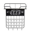 22.8x5.5x28.7" Black Floating Coffee Bar Shelf with Coffee Pod Holder, Hooks and Storage Shelf - 3 of 4