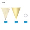 Unique Bargains Reusable Triangle Bunting Flags for Wedding Party Decorations 2 Pcs - 3 of 4