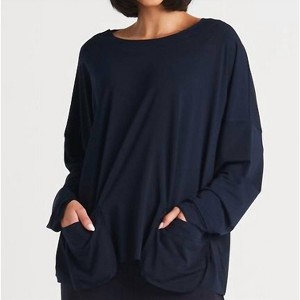 Women's 2 Pocket Long Sleeve Top - PLANET by Lauren G. - 1 of 3