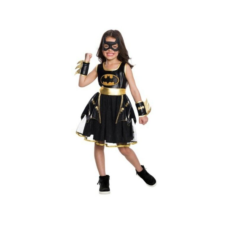 Rubies Black and Gold Girls Batgirl Tutu Dress Halloween Costume Small 5-6, 2 of 4