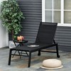 PAGED Pool Lounge Chairs Outdoor, Lawn Chairs with Wheels, 5-Level Adjustable Backrest for Patio, Poolside, Beach, Lawn - 3 of 4